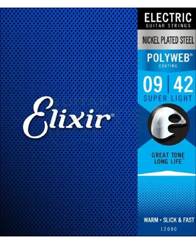 Elixir Polyweb 09-42 - Set corzi chitara electrica