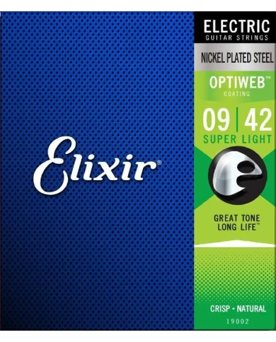 Elixir Optiweb 09-42 - Set Corzi Chitara Electrica