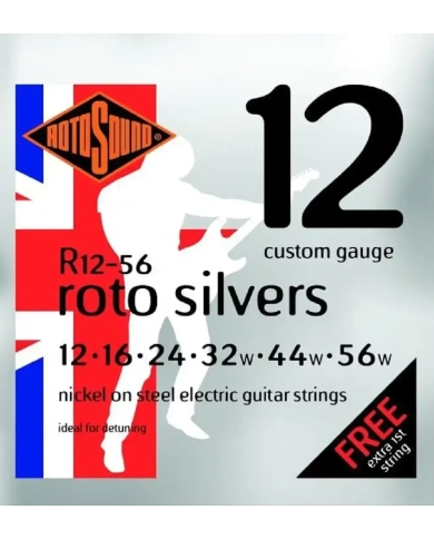 Rotosound R12-56 Roto Silvers - Set Corzi Chitara Electrica 12-56