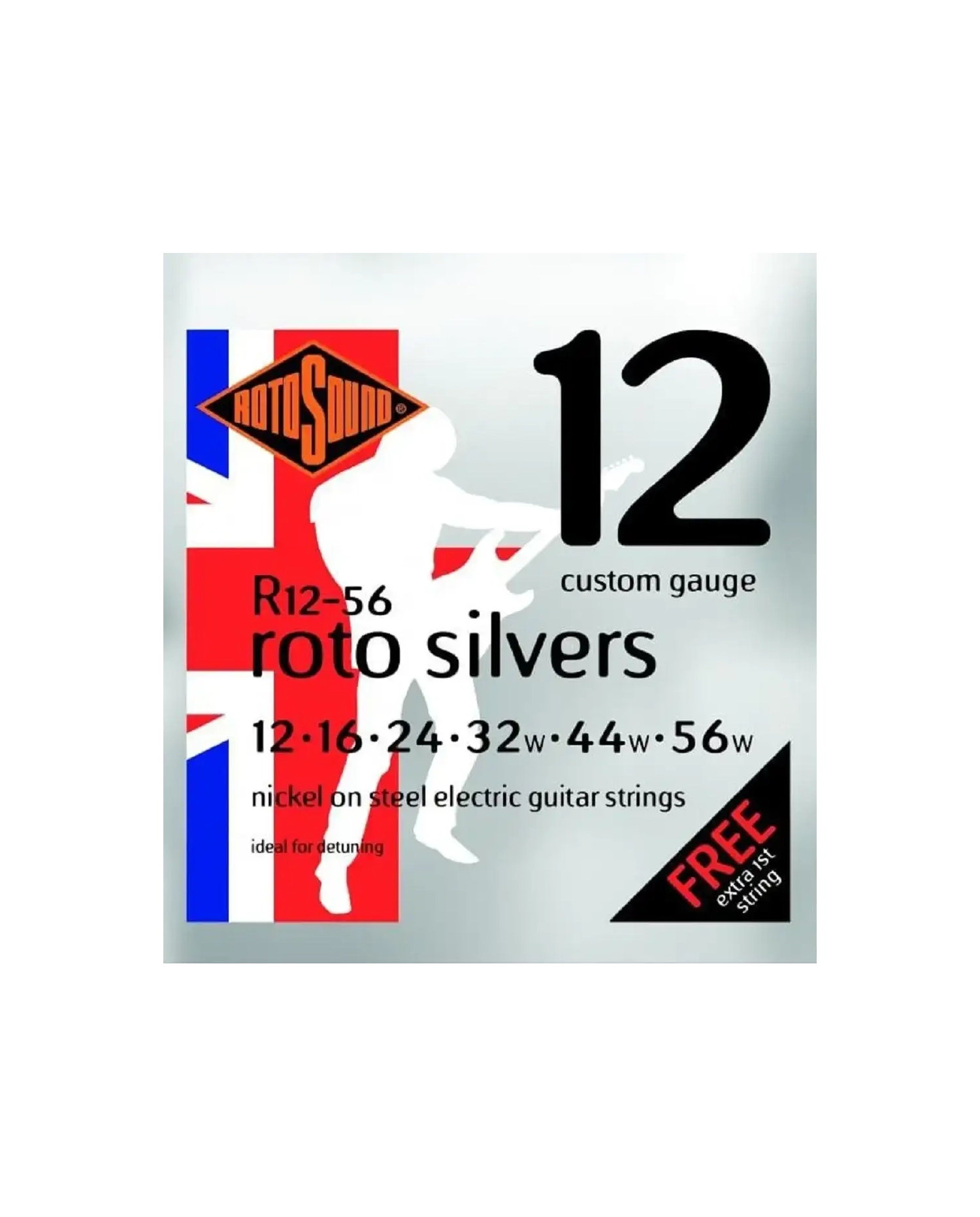 Rotosound R12-56 Roto Silvers - Set Corzi Chitara Electrica 12-56