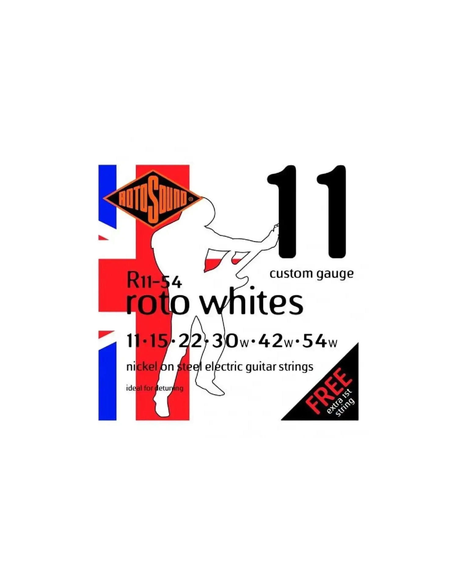 Rotosound R11-54 Roto Whites - Set Corzi Chitara Electrica 11-54