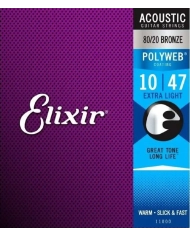 Elixir Polyweb Bronze 10-47 - Set corzi chitara acustica