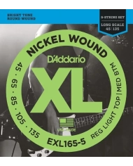 D'Addario EXL165-5 - Set 5 Corzi Chitara Bass 45-135