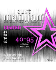 Curt Mangan Nickel Extra Light Coated - Set 4 Corzi Chitara Bass 40-95