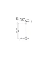 Tama MS205BK - Stativ microfon Tama - 2