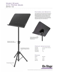 OnStage SM7211B - Stativ partituri dirijor