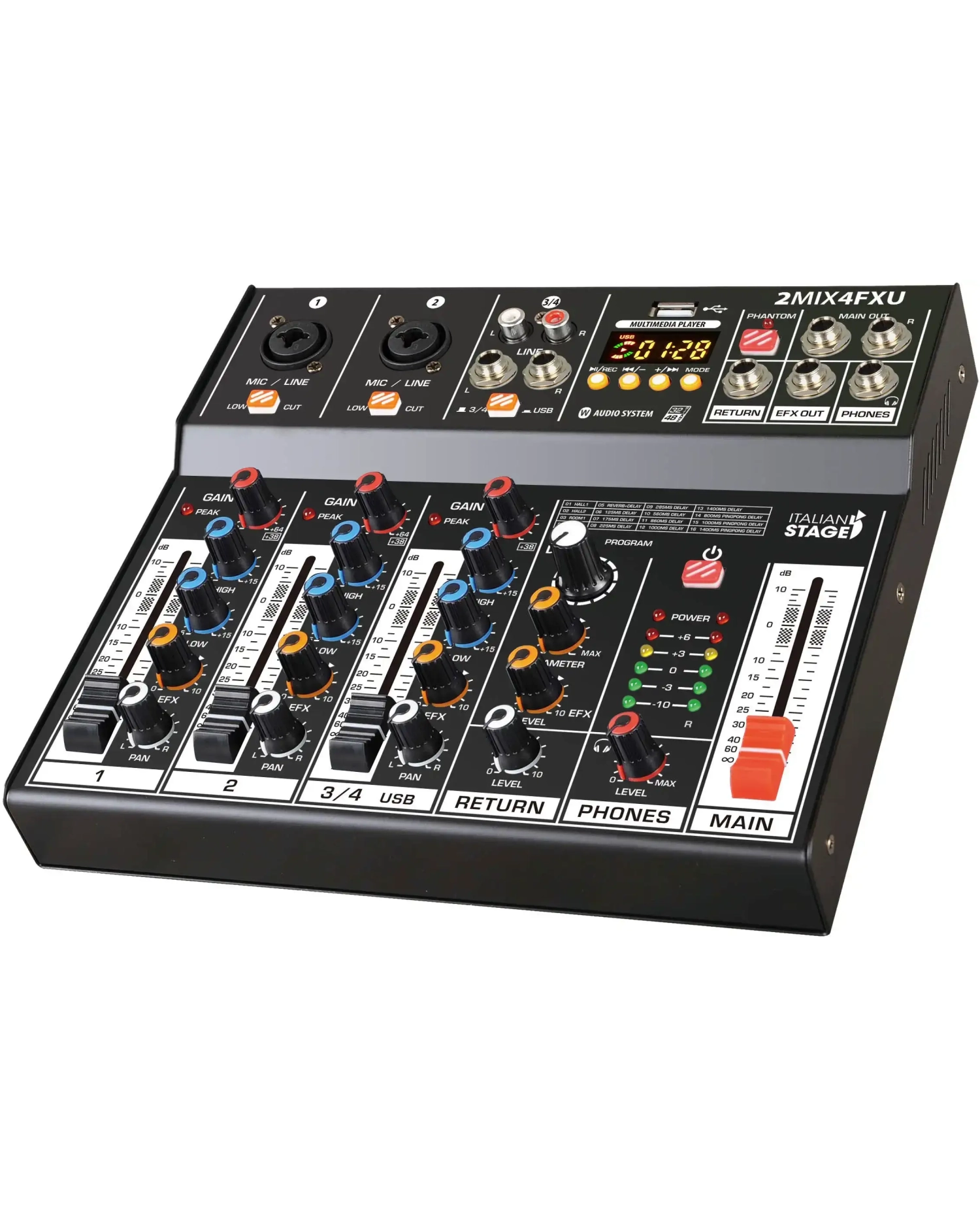Italian Stage 2MIX4FXU - Mixer Neamplificat