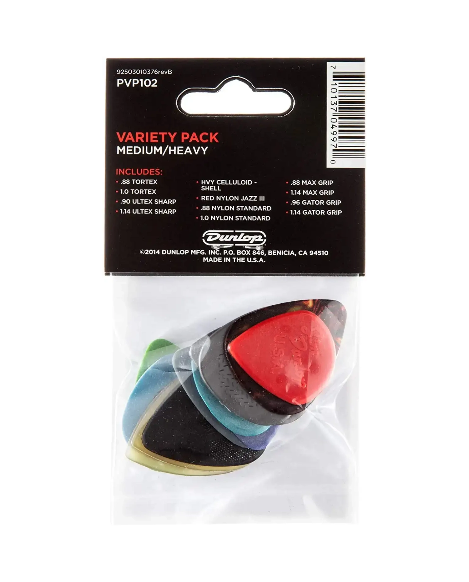 Dunlop PVP102 Variety Pack Medium Heavy - Set pene chitara