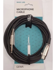 Gewa VE10 XLR-Jack - Cablu Microfon 6m