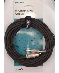 Gewa VE5 XLR-Jack - Cablu Microfon 9m