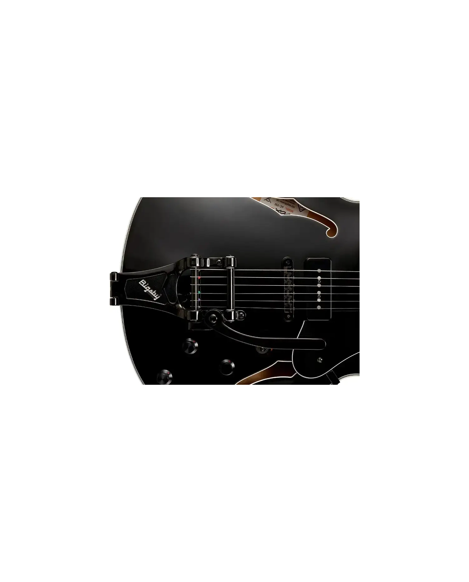Vox Bobcat V90 Bigsby Black - Chitara electrica cu case