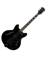 Vox Bobcat V90 Bigsby Black - Chitara electrica cu case