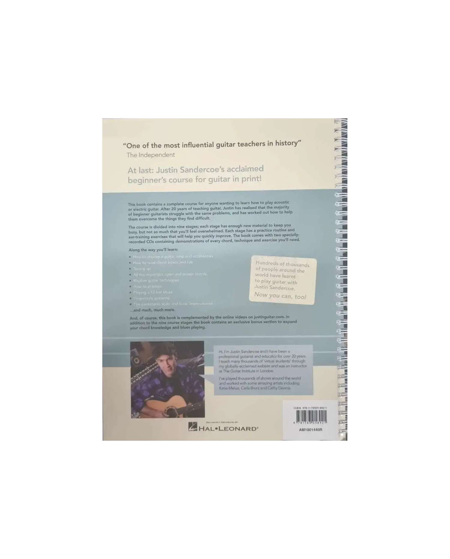 MSG Justin Guitar Beginner Course - Curs Chitara pentru Incepatori