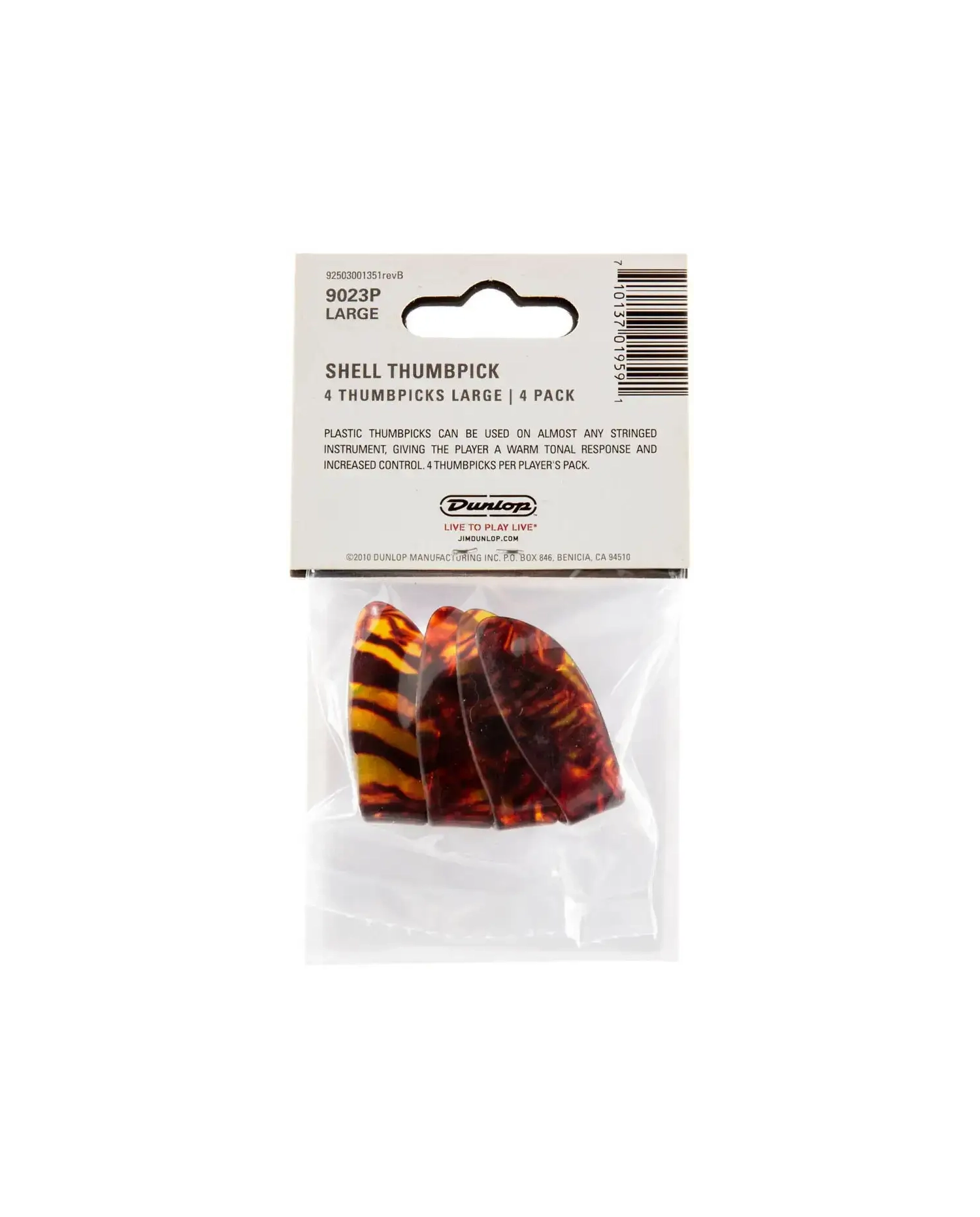 Dunlop 9023P Shell LRG Thumbpick - Set pene Chitara (4 buc)