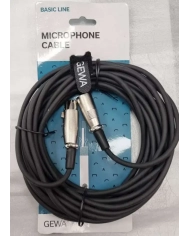 Gewa VE10 XLR-XLR - Cablu Microfon 9 m