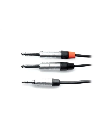 Gewa Alka - Cablu 2X6.3mm/3.5mm Stereo 1.5m 2xJack-Jack