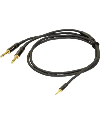 Proel CHLP170LU5 - 2xJack 6.35-Jack 3.5 mm - Cablu 5m