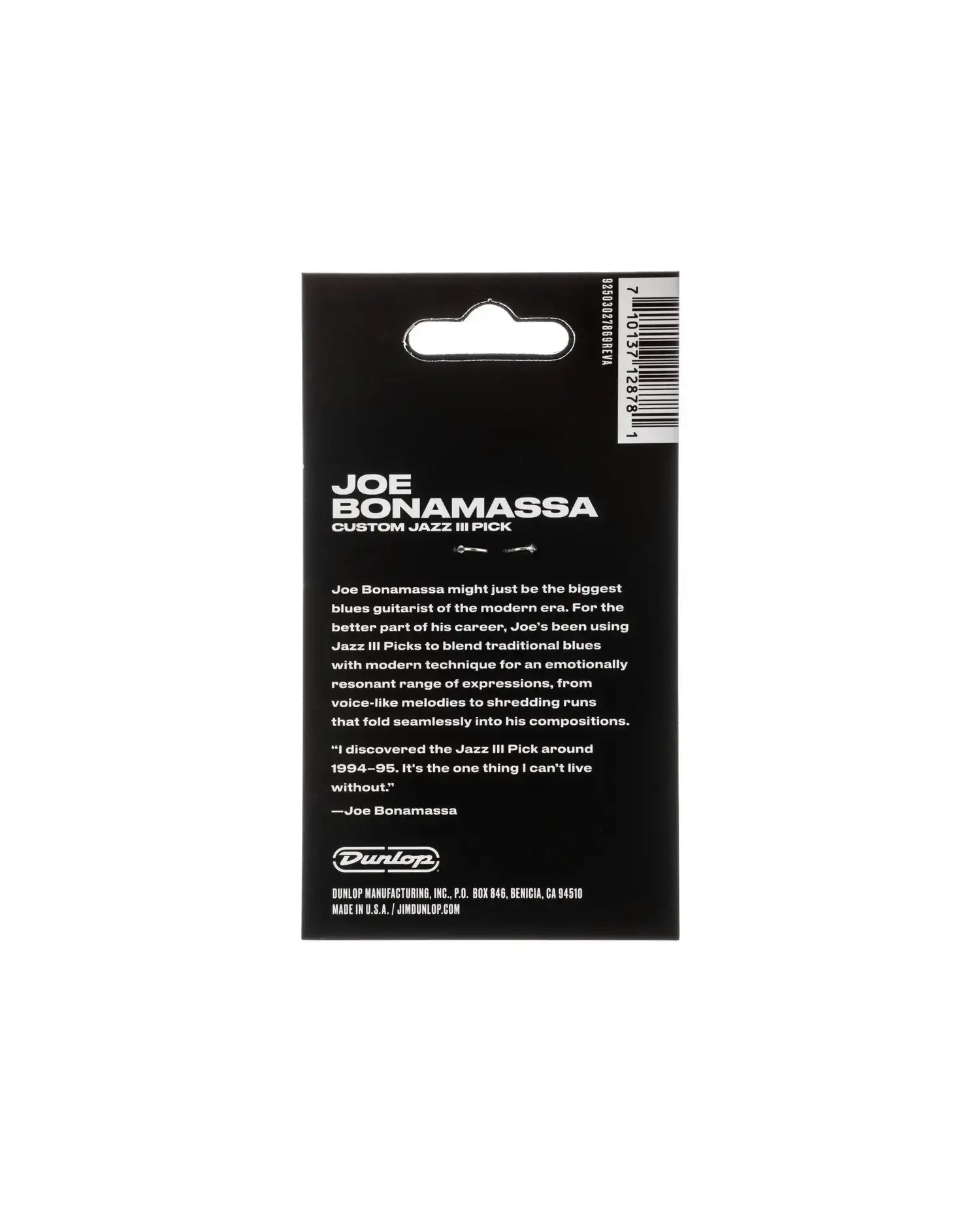 Dunlop PVP121 Pick Var Bonamassa - Set Pene Chitara 6 Buc