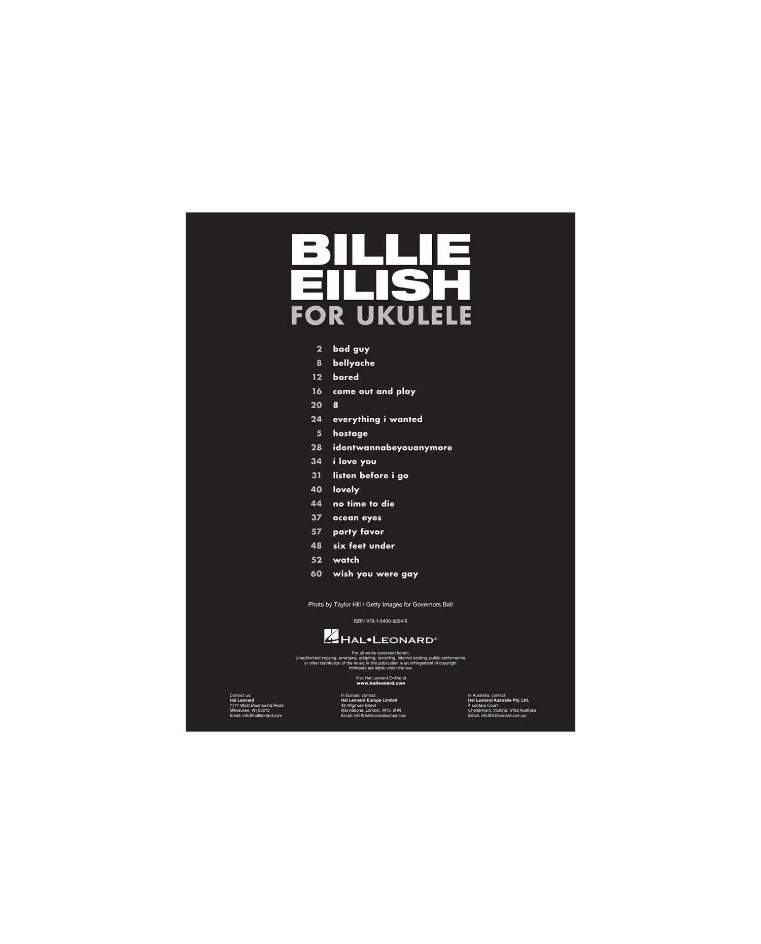 MSG Billie Eilish For Ukulele - Manual Ukulele
