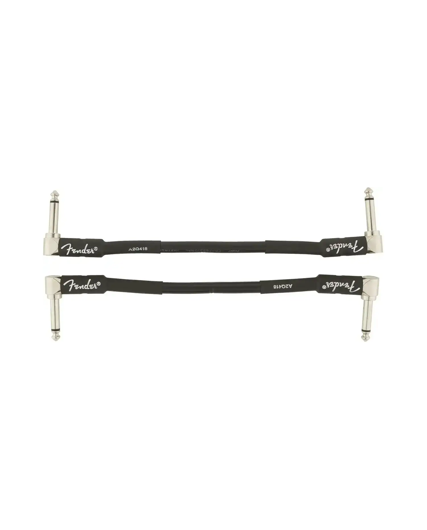 Fender Professional 6" Inst Cable Blk - Cablu Patch 15cm (2 buc.)