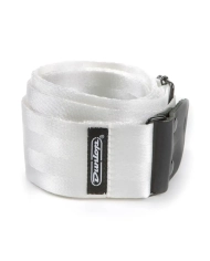 Dunlop DST70-01WH Deluxe Seatbelt White Strap - Curea Chitara