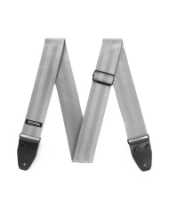 Dunlop DST70-01GY Deluxe Seatbelt Grey Strap - Curea Chitara