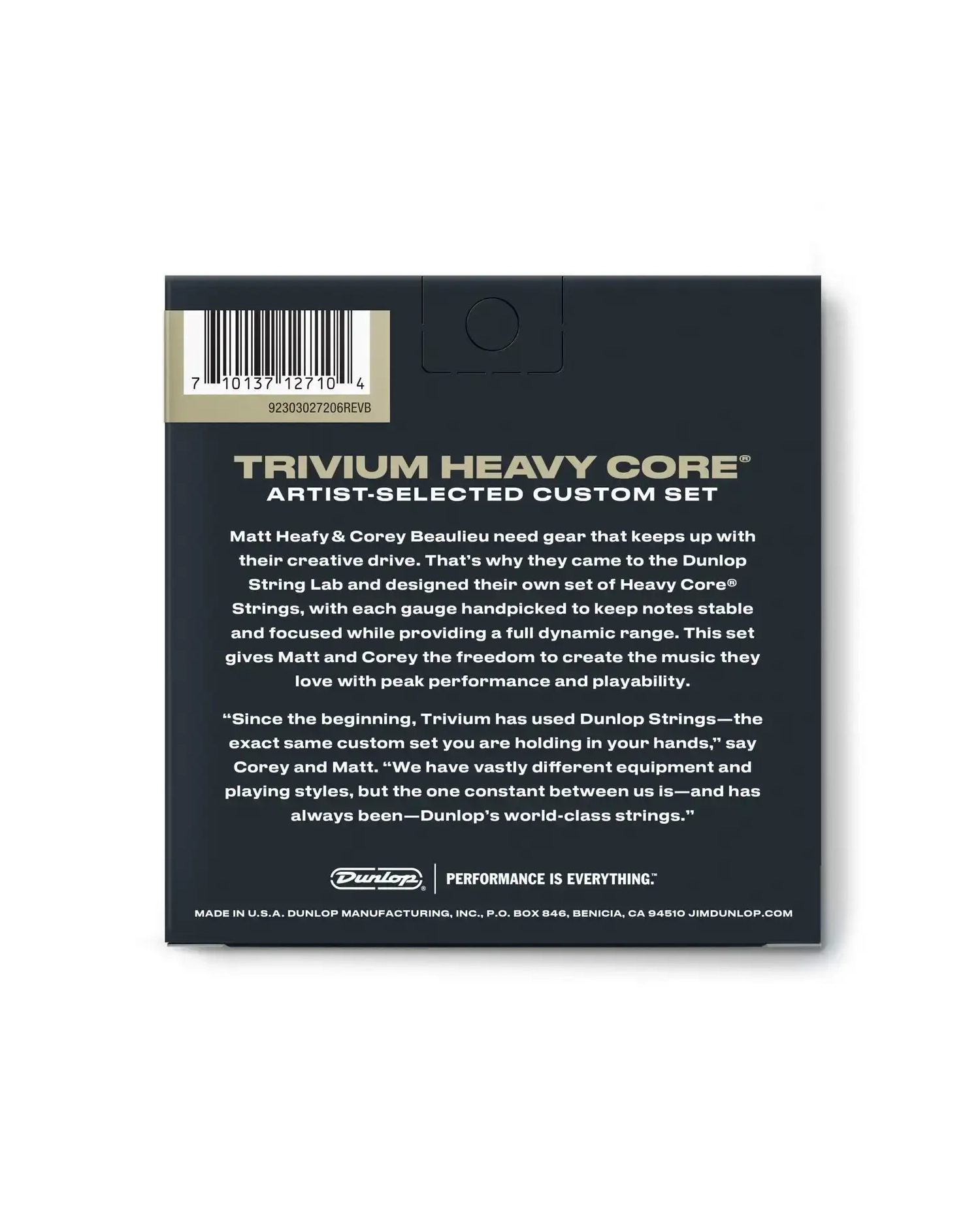 Dunlop TVMN1052 Trivium Strings Lab Series - Set Corzi Chitara 10-52
