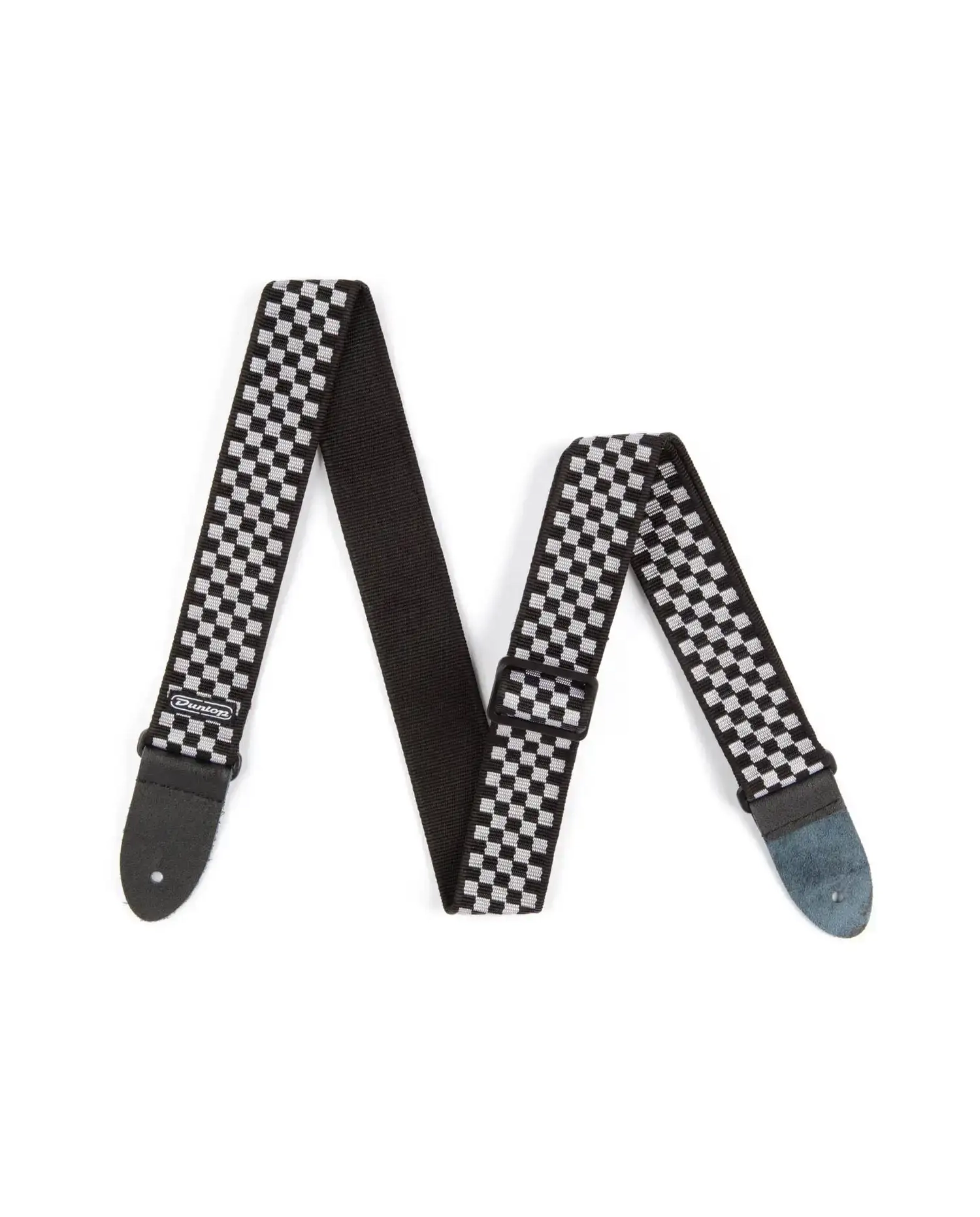 Dunlop D38-31BK Classic Black/White Check Strap - Curea Chitara