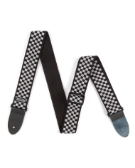 Dunlop D38-31BK Classic Black/White Check Strap - Curea Chitara
