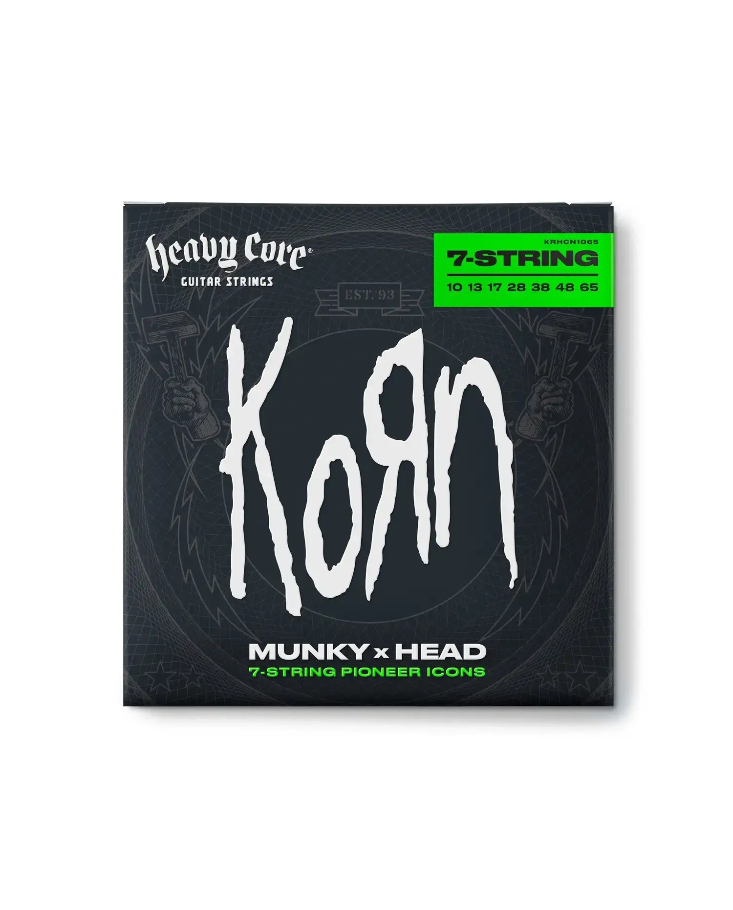 Dunlop KRHCN1065-7 Heavy Core Korn - Set 7 Corzi Chitara Electrica 10-65
