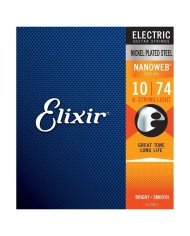 Elixir Nanoweb Light 10-74 8 String - Set Corzi Chitara Electrica