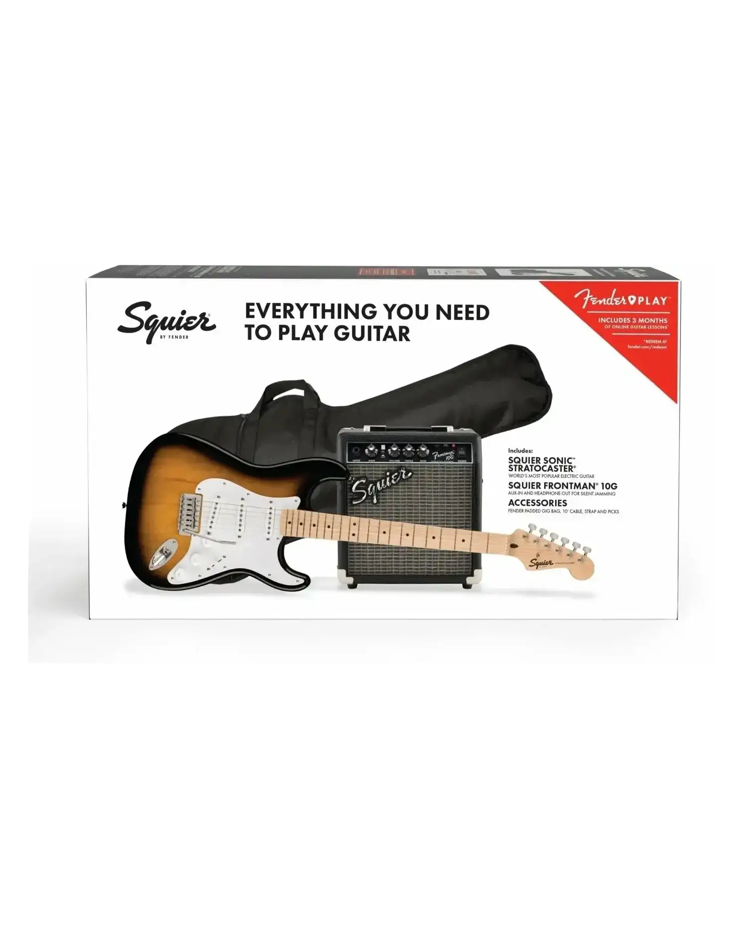 Squier Sonic Strat Pack 2TS - Pachet Chitara electrica