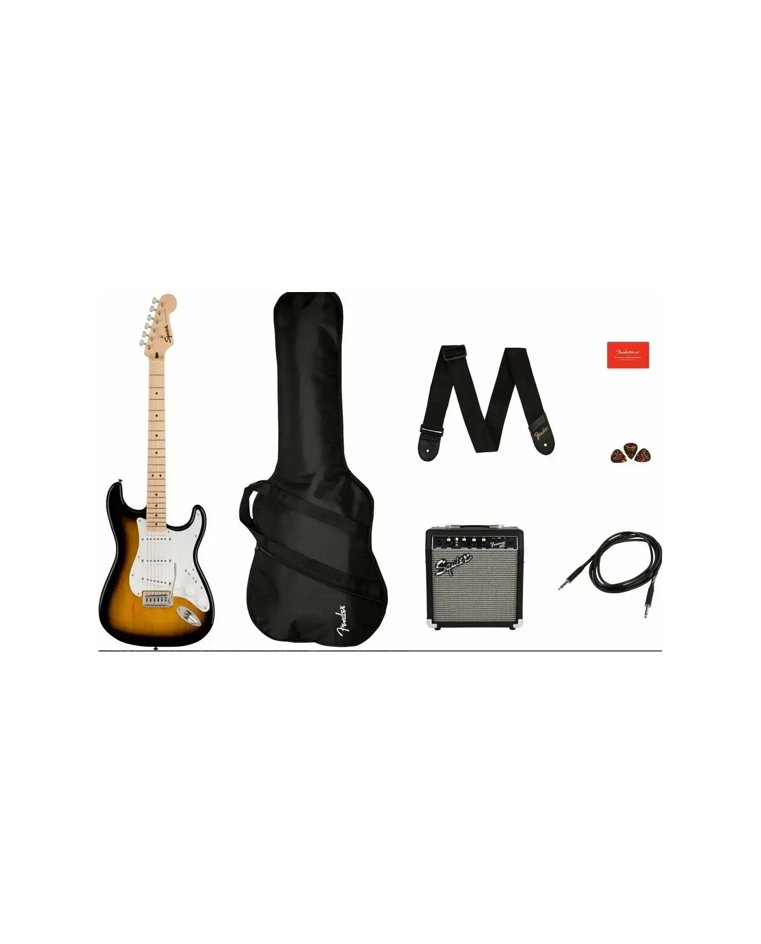 Squier Sonic Strat Pack 2TS - Pachet Chitara electrica