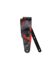 D'Addario 2.5 Printed Red Hex - Curea chitara