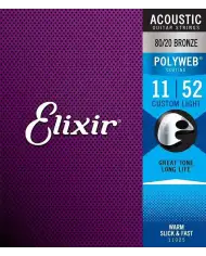 Elixir Polyweb Bronze 11-52 - Set Corzi Chitara Acustica