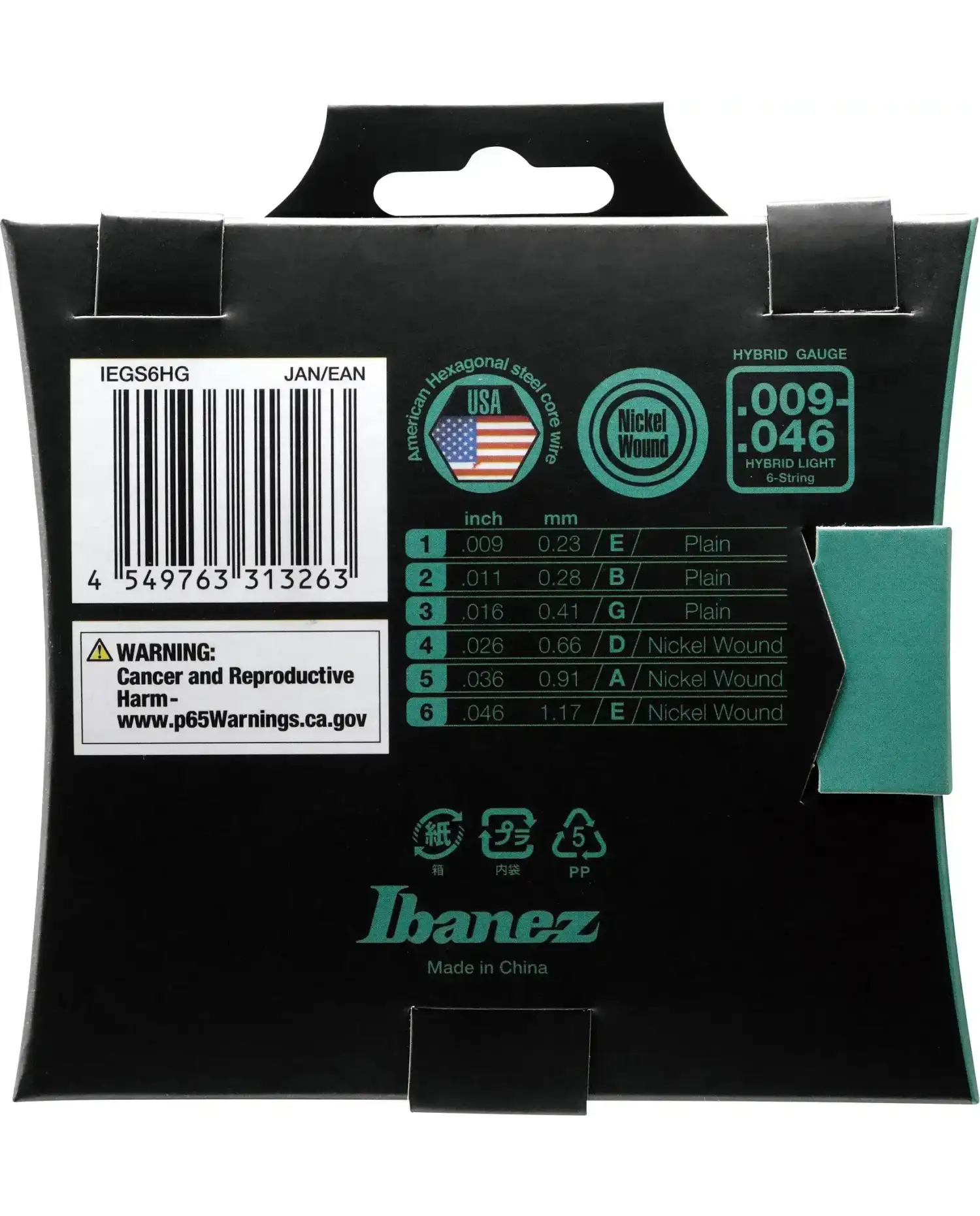 Ibanez IEGS6HG - Set Corzi Chitara Electrica 09-46