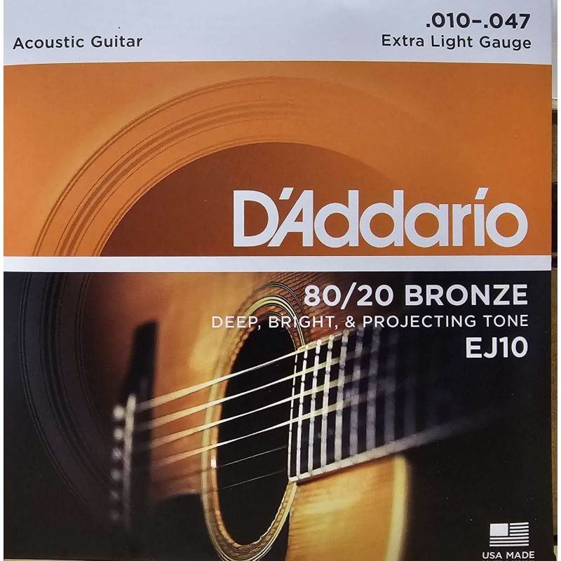 D'Addario EJ10 80/20 Bronze...