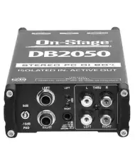 OnStage DB2050 - DI Box Audio Stereo Activ