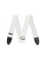 Dunlop DST70-01WH Deluxe Seatbelt White Strap - Curea Chitara