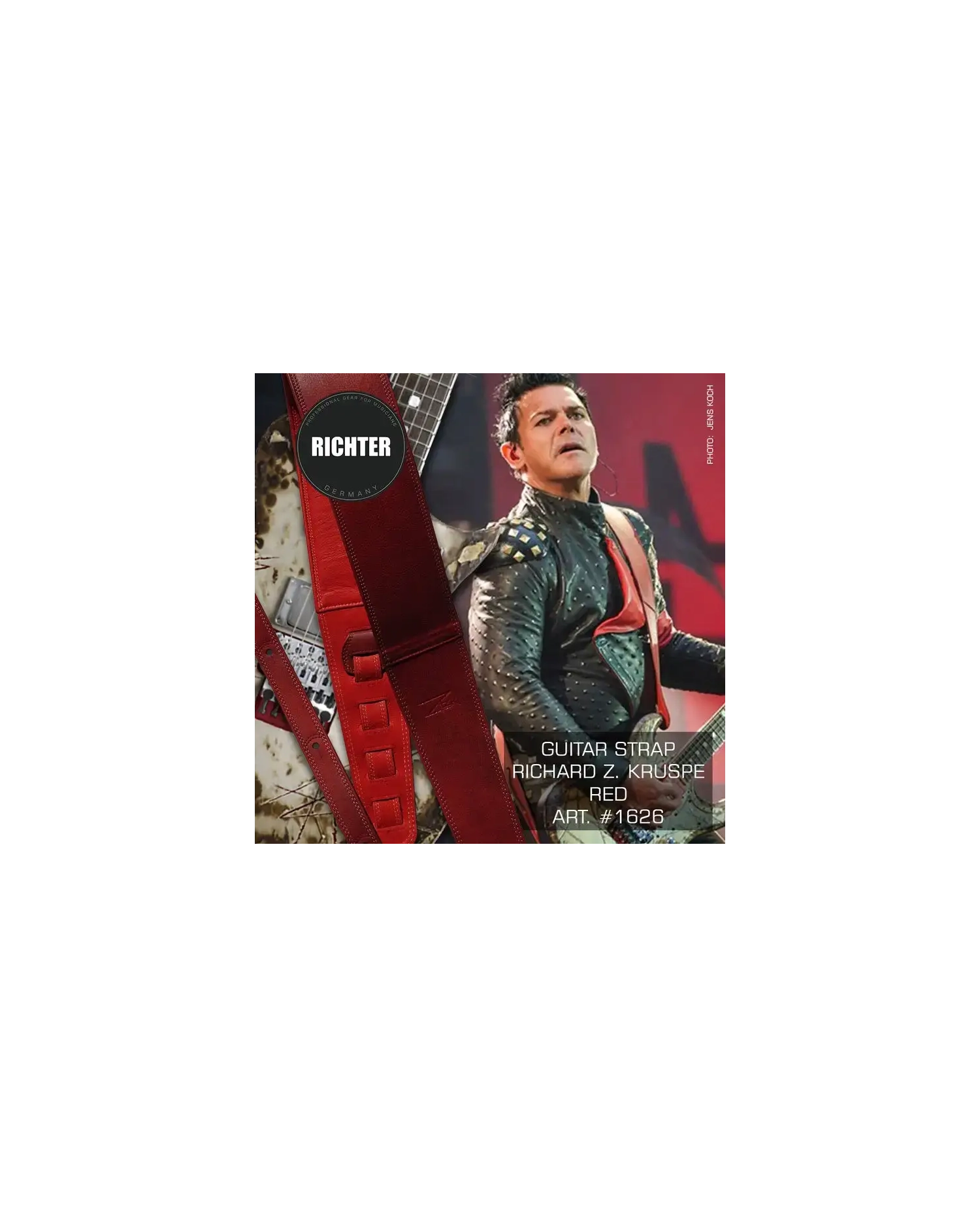 Richter Richard Z Kruspe Red 1626 - Curea Chitara