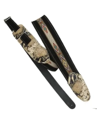 LM Straps Suede Hitch Snake End - Curea Chitara