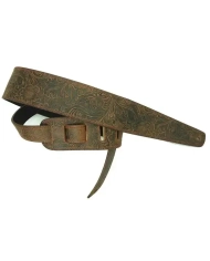 LM Straps Tooled Leather Brown - Curea Chitara