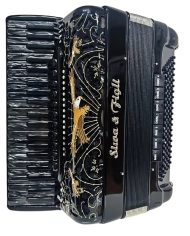 Acordeon Digital cu Juzisound 2 si Sistem Wireless, Siwa & Figli Beyby Plus Black M2 | MC MUSIC