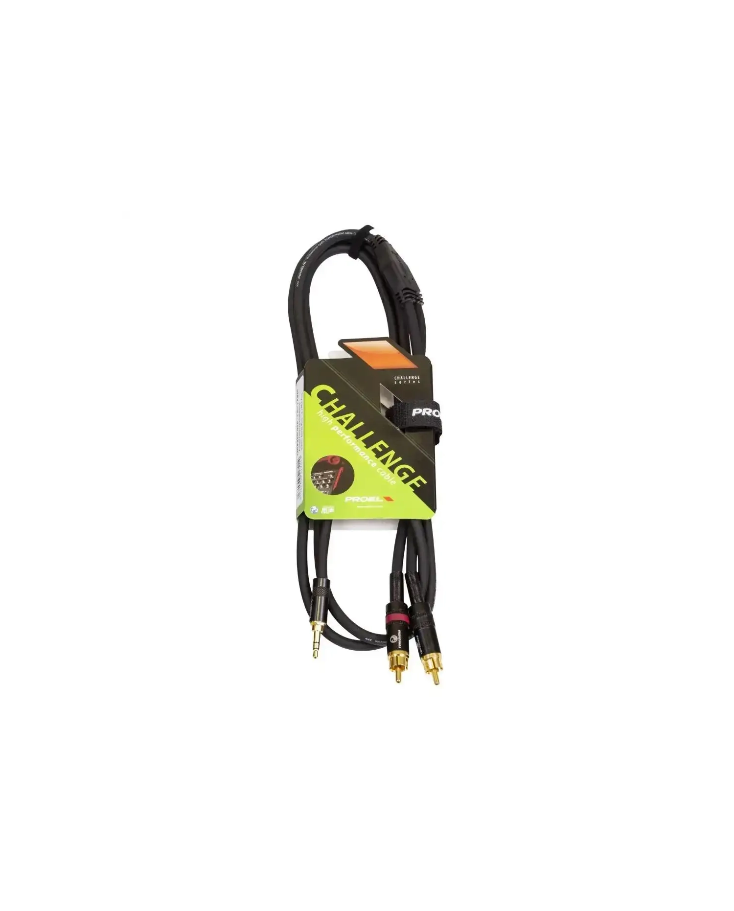 Proel CHLP215LU5XL - 2xRCA-Jack 3.5 mm - Cablu 5m