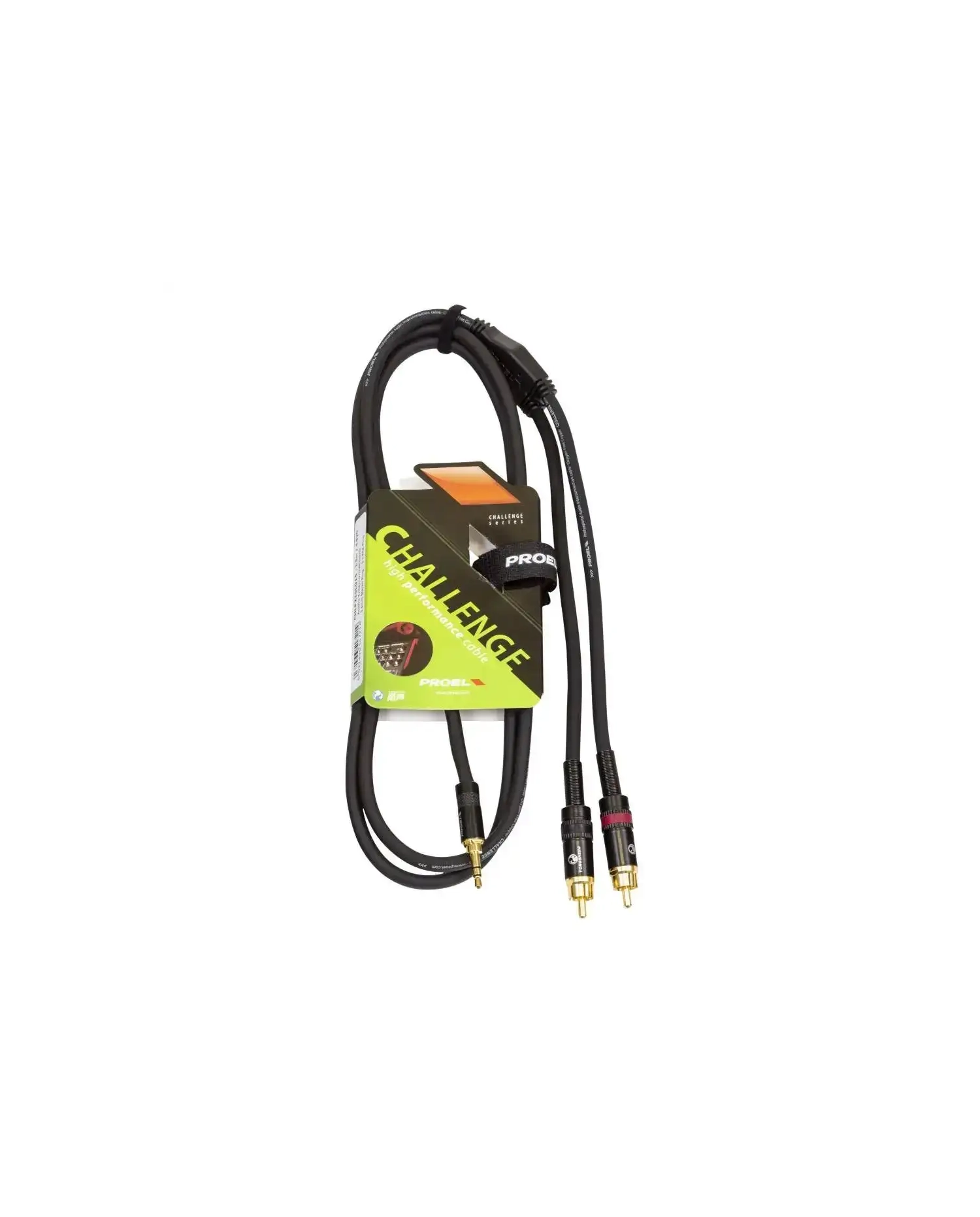 Proel CHLP215LU5XL - 2xRCA-Jack 3.5 mm - Cablu 5m