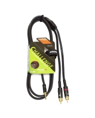 Proel CHLP215LU5XL - 2xRCA-Jack 3.5 mm - Cablu 5m