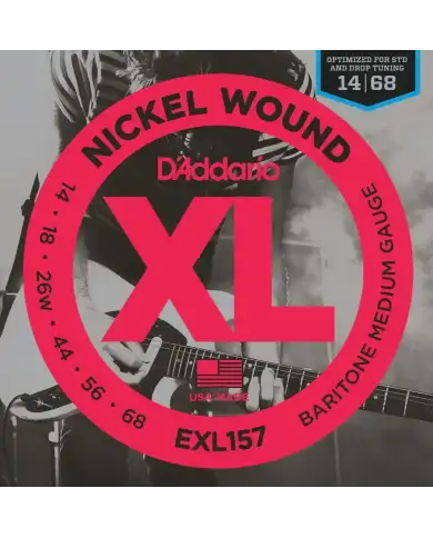 D'Addario EXL157 - Set Corzi Chitara Electrica Bariton 14-68 D'Addario - 1
