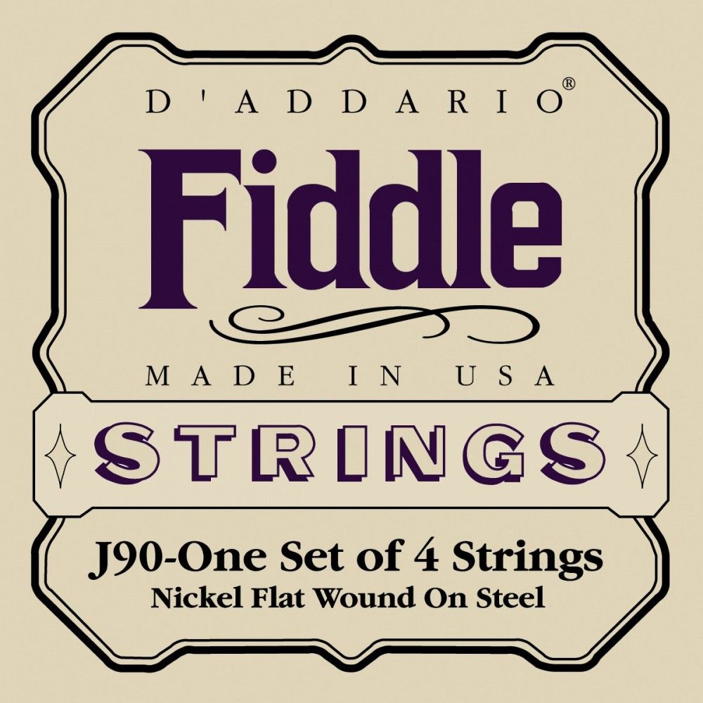 D'Addario J90 Fiddle 4/4 - Set Corzi Vioara D'Addario - 1