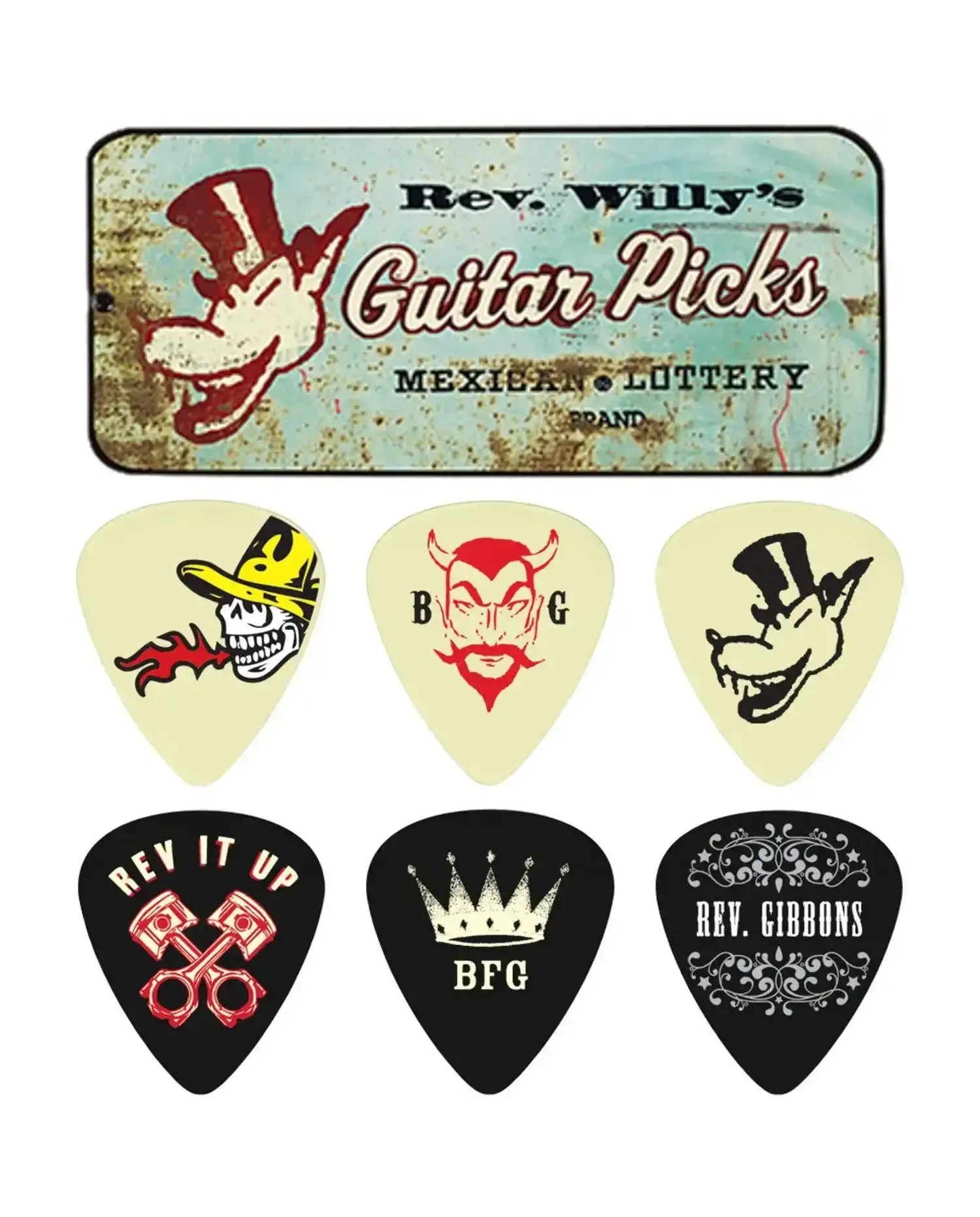 Dunlop RWT02M R.Willy Pick Tin - Set pene chitara Dunlop - 1