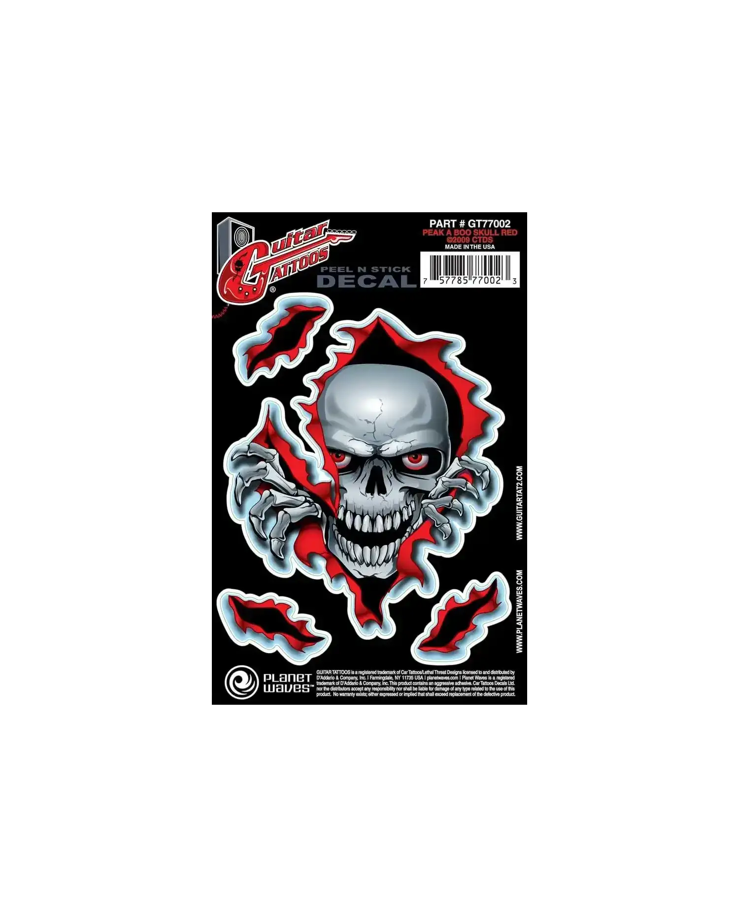 Planet Waves GT77002 Guitar Tattoo - Autocolant chitara Planet Waves - 1